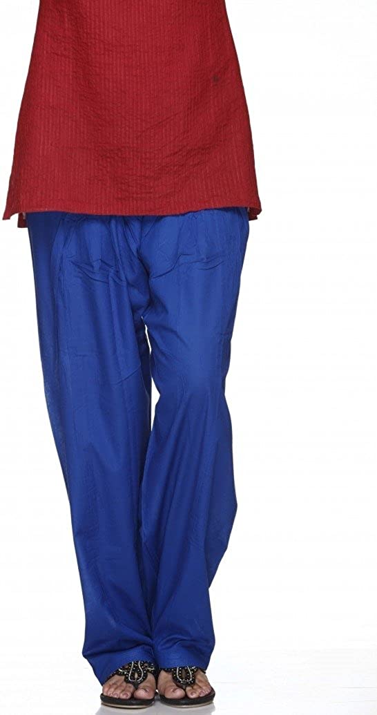 Ladyline Plain Cotton Salwar Pants with Drawstring Closure Yoga Pant