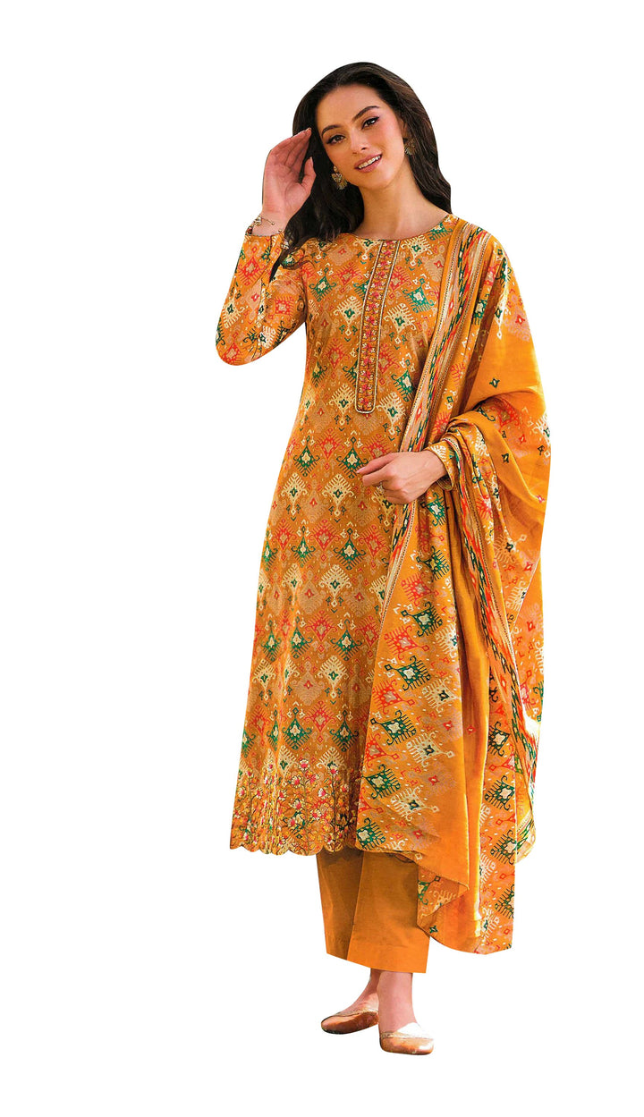 Ladyline Modal Silk Salwar Kameez Printed Embroidered with Pants