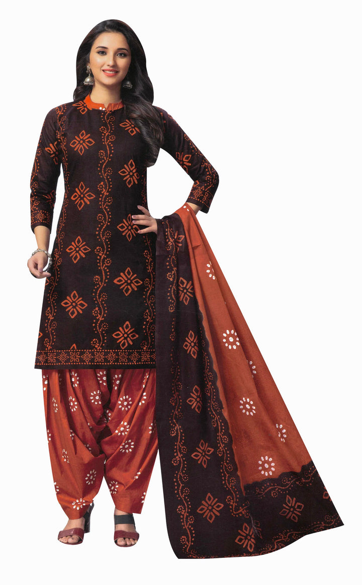 ladyline Ethnic Batik Printed Salwar Kameez Suit Casual Womens Indian Dress