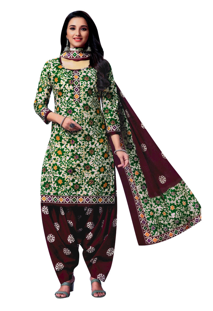 ladyline Ethnic Batik Printed Salwar Kameez Suit Casual Womens Indian Dress