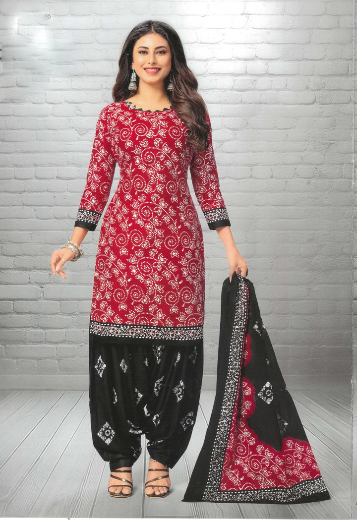 Ladyline Ethnic Batik Printed Salwar Kameez Casual Indian Womens Traditional Dress Salwar Suit