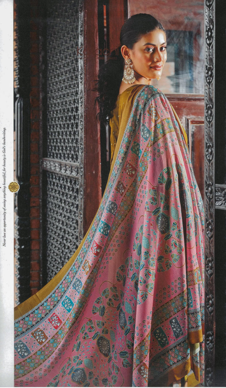 Ladyline Formal Wear Salwar Kameez | Cotton Sateen Embroidered | Silk Printed Dupatta