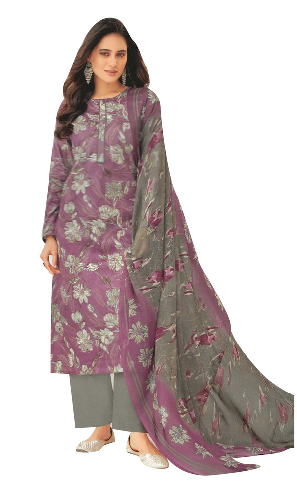 Ladyline Casual 100% Cotton Printed Salwar Kameez Suit with Pyor Chiffon Dupatta (CPSK SNAI850)