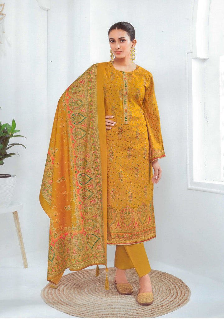 Ladyline Modal Silk Printed Embroidered Salwar Kameez Indian Bollywood Pakistani Dress