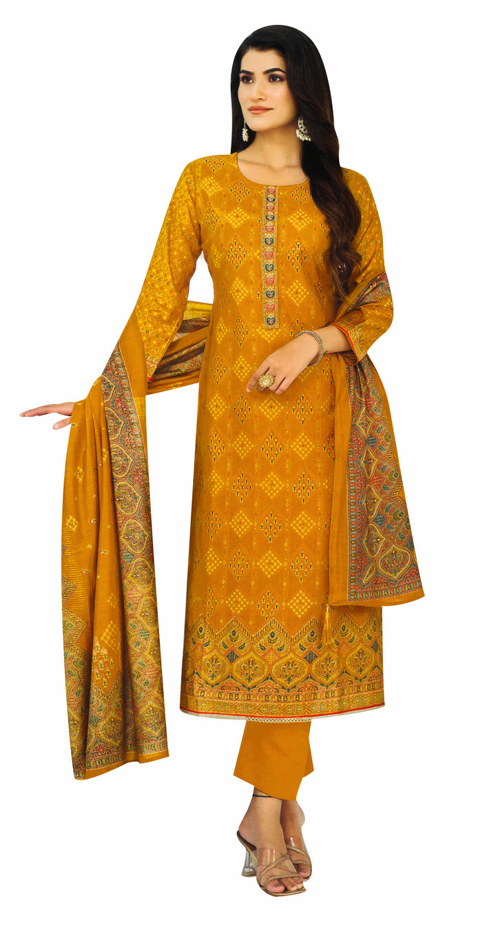 Ladyline Modal Silk Printed Embroidered Salwar Kameez Indian Bollywood Pakistani Dress
