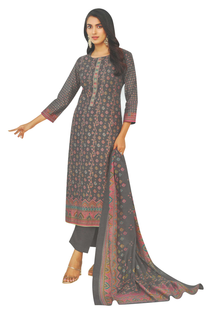 Ladyline Modal Silk Printed Embroidered Salwar Kameez Indian Bollywood Pakistani Dress