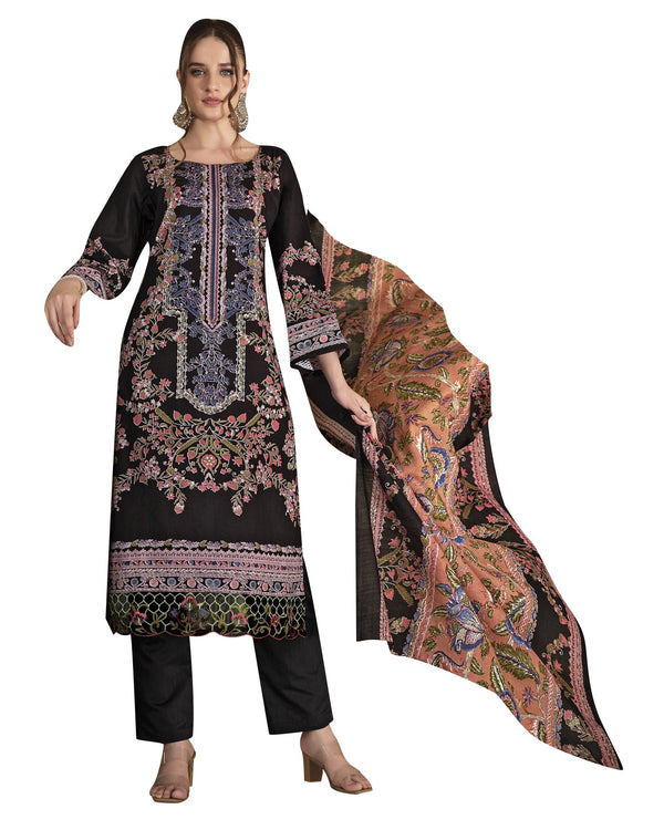 Ladyline Casual Printed Salwar Kameez in Cotton with Lace Work | Lawn Dupatta (CPESK ZGL860)