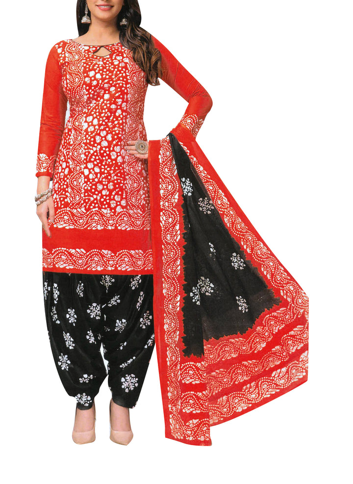 Ladyline Ethnic Batik Printed Salwar Kameez Suit Casual Womens Indian Dress