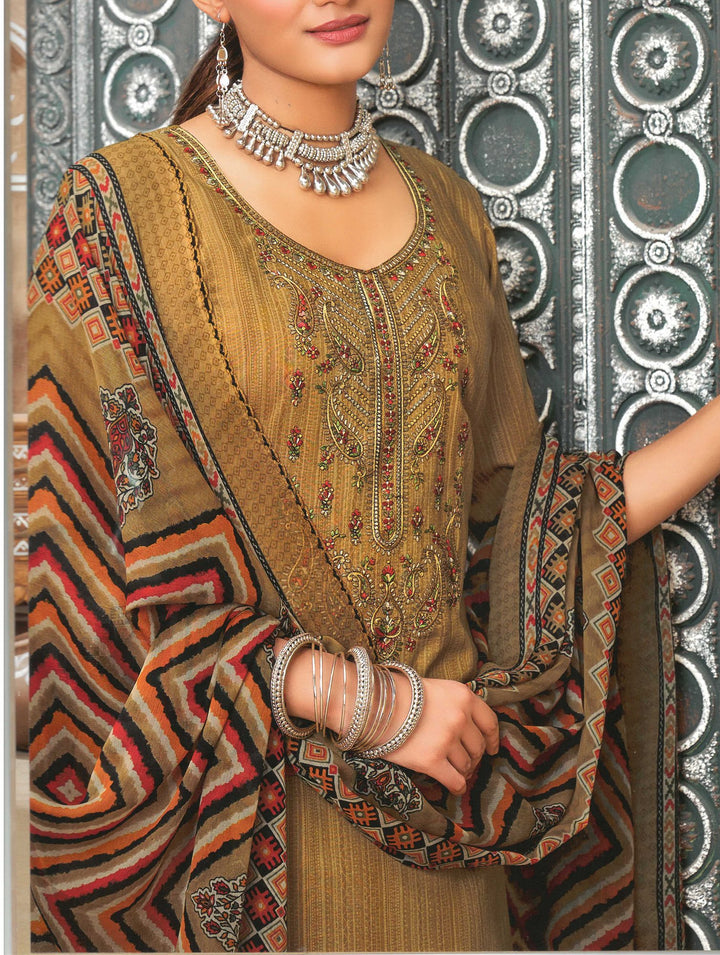 Ladyline Rayon Embroidered Salwar Kameez with Chiffon Dupatta for Womens (ASAK1190)