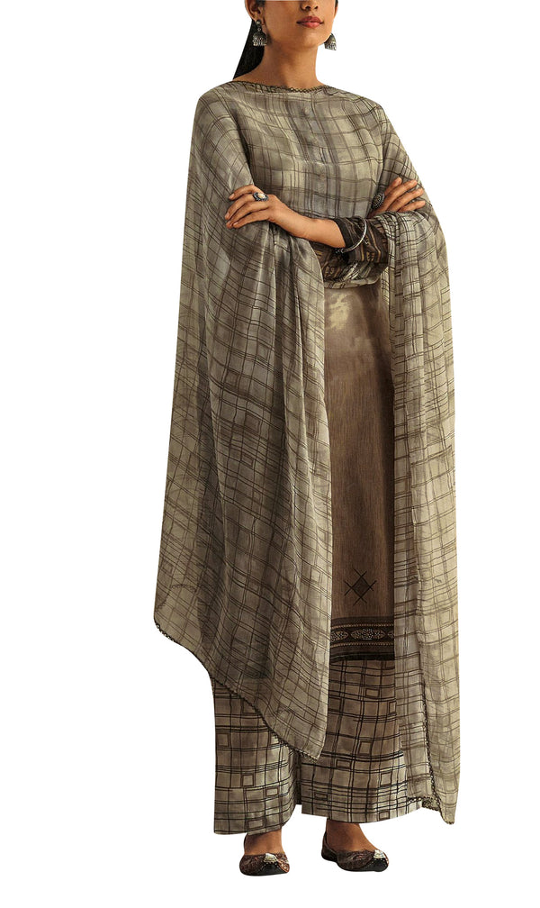 Ladyline Cotton Printed Saroski & Buttons Salwar Kameez Suit
