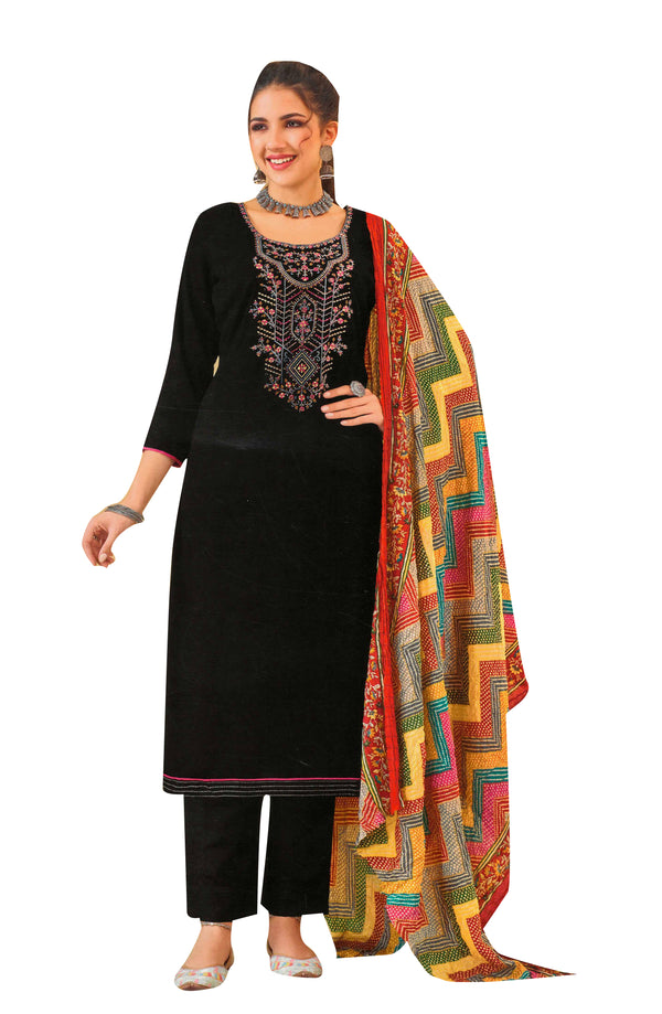 Produktbild von Rajnandini Damen Salwar Anzug Aus Baumwolle, Ungenäht