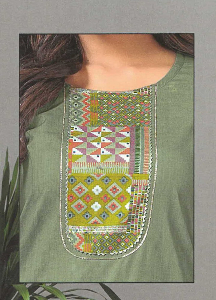Ladyline Casual Ethnic Printed Cotton Kurta with Pants set for Women Kurti (CPKP DTQU690)