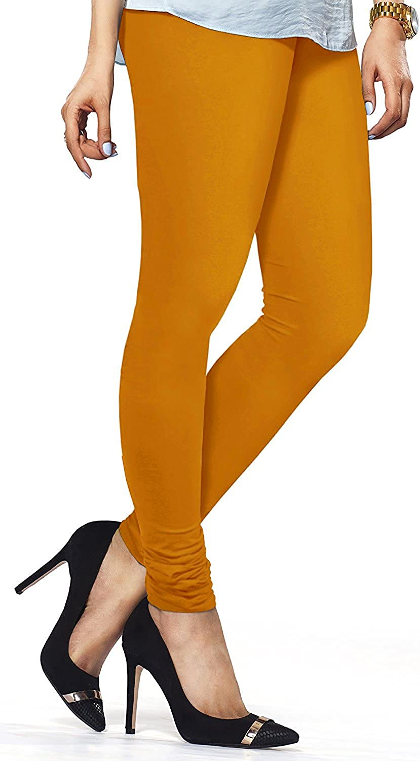 TRASA Women's Slim Fit Ultra Soft Cotton Churidar Leggings - Beige, Size :-  M : Amazon.in: Fashion