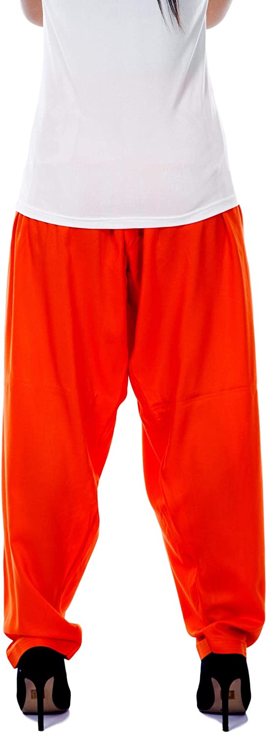 Ladyline Plain Rayon Salwar Pants with Pocket & Elastic Waist Closure Yoga Pants