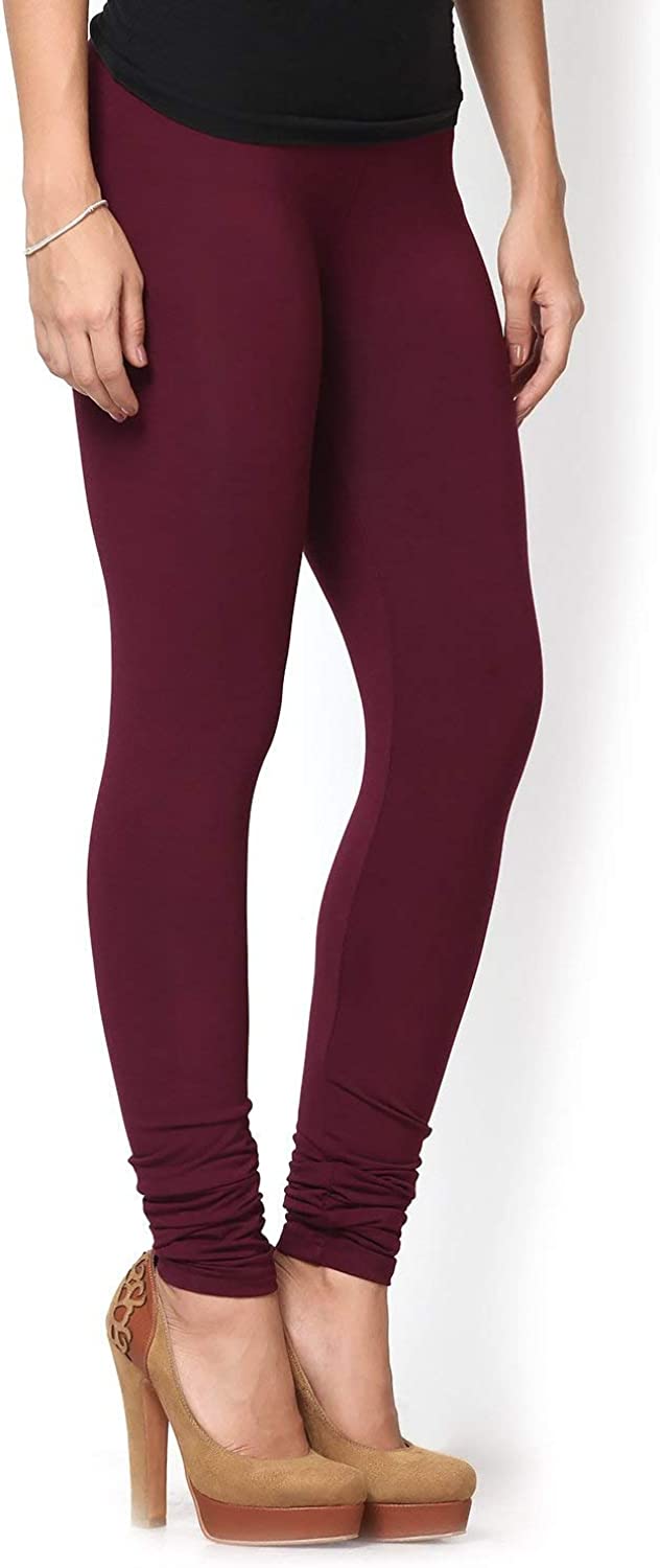 Buy Zefiny Ankle Length Women's Solid Leggings - Pack of 2 (Wine), Size:  2XL at Amazon.in